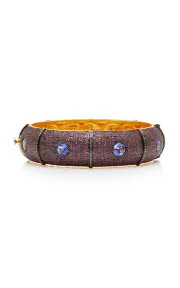 Sanjay Kasliwal Tanzanite And Ruby Bangle