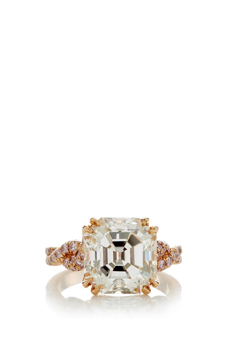 Gioia Cut-cornered Rectangular Diamond Ring