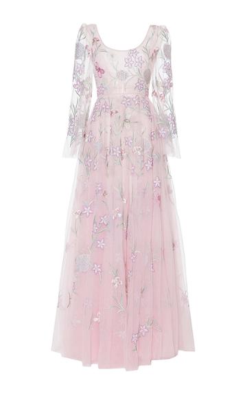 Luisa Beccaria Tulle Embroidered Gown