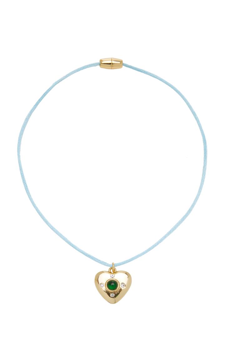 Moda Operandi Sandy Liang Gold-tone Embellished Lovely Necklace