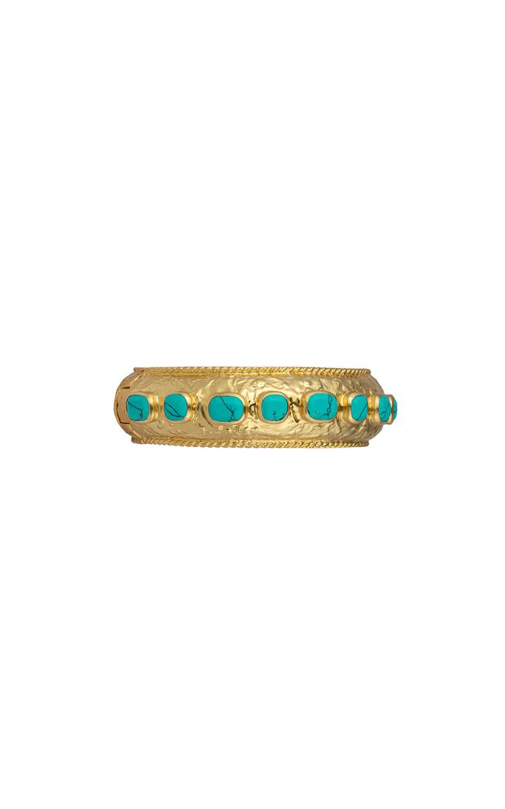 Moda Operandi Valre Gaia 24k Gold-plated Turquoise Bangle