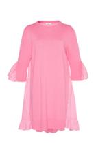 Goen.j Three Quarter Knit Mini Dress