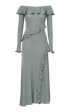 Maria Lucia Hohan Emerald Lurex Jersey Dress