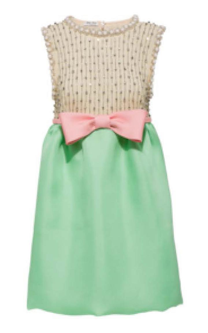 Moda Operandi Miu Miu Crystal-embroidered Cady Mini Dress
