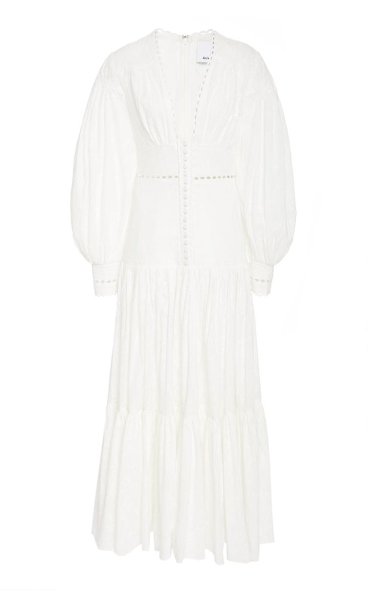 Acler Hender Cotton-eyelet Maxi Dress
