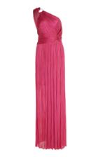 Maria Lucia Hohan Kris Metallic Tulle One Shoulder Gown