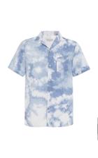 Officine Gnrale Dario Short Sleeve Tie Dye Printed Shirt