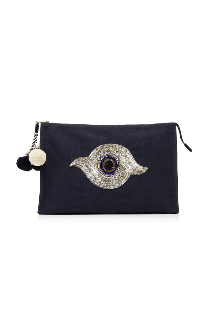 Figue Tala Pouch With Beaded Eye