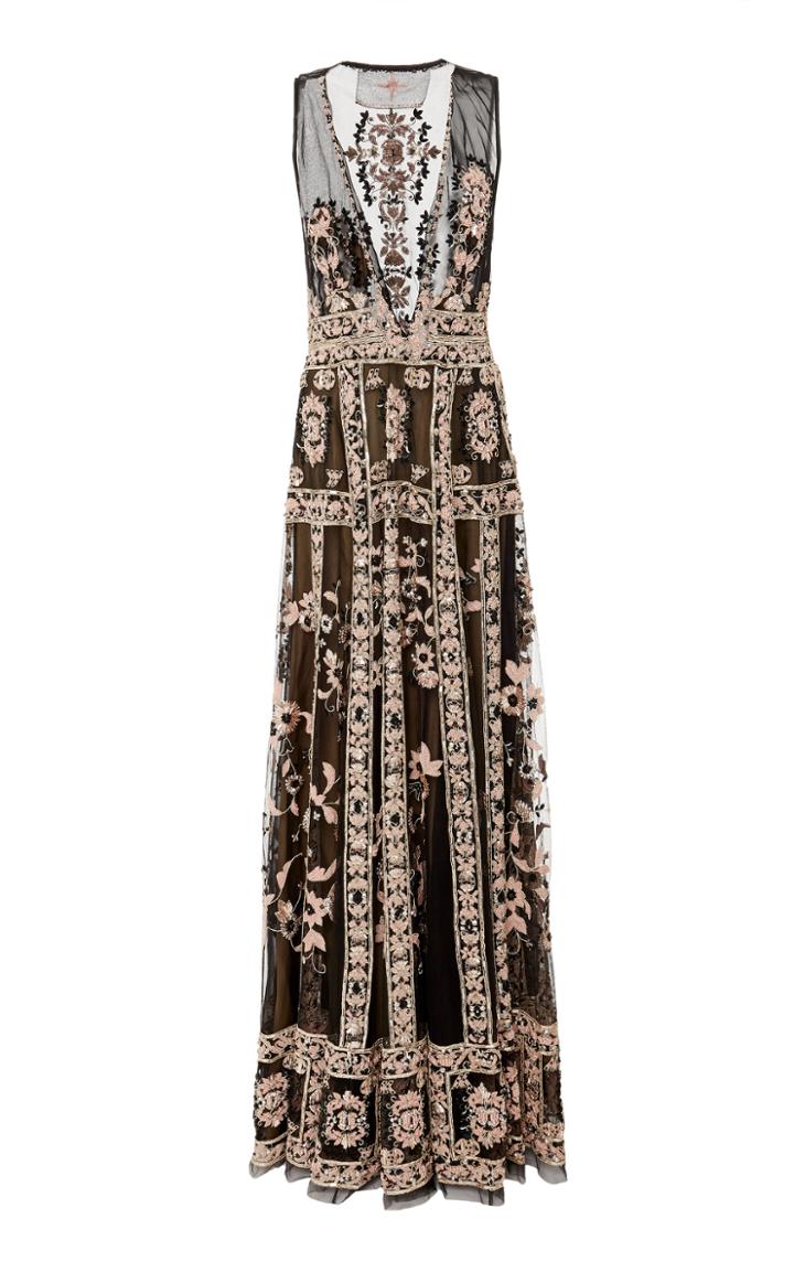 Moda Operandi Cucculelli Shaheen Sacred Geometry Silk Organza Gown
