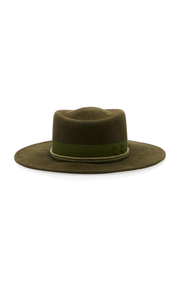 Ruslan Baginskiy Hats Grosgrain-trimmed Felt Hat