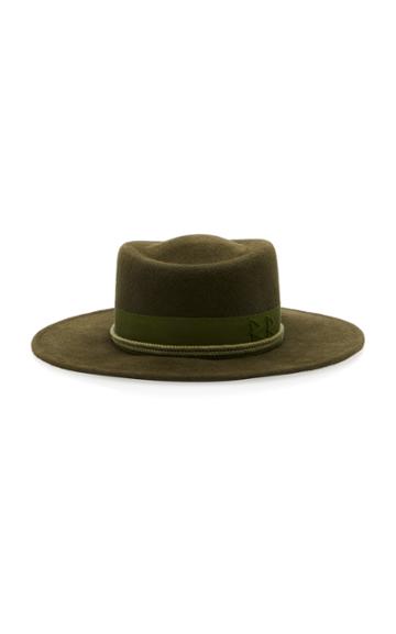 Ruslan Baginskiy Hats Grosgrain-trimmed Felt Hat