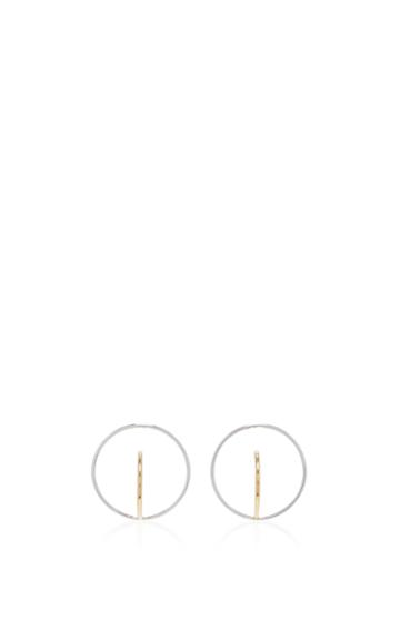 Charlotte Chesnais Saturn Gold-dipped And Silver Earrings
