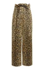 Moda Operandi Tom Ford Leopard-print Wide-leg Cotton-blend Pants