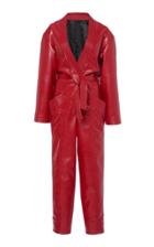 Moda Operandi Philosophy Di Lorenzo Serafini Tapered-leg Vegan Leather Jumpsuit
