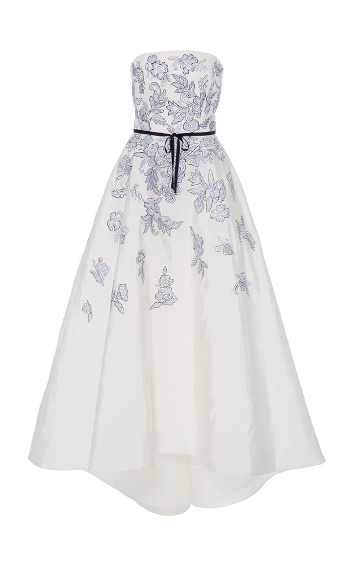 Monique Lhuillier Strapless Hi-low Gown