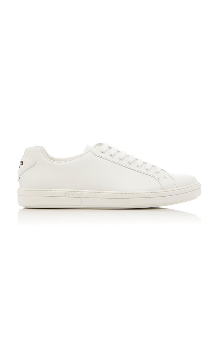 Prada Vitello Plume Leather Sneakers