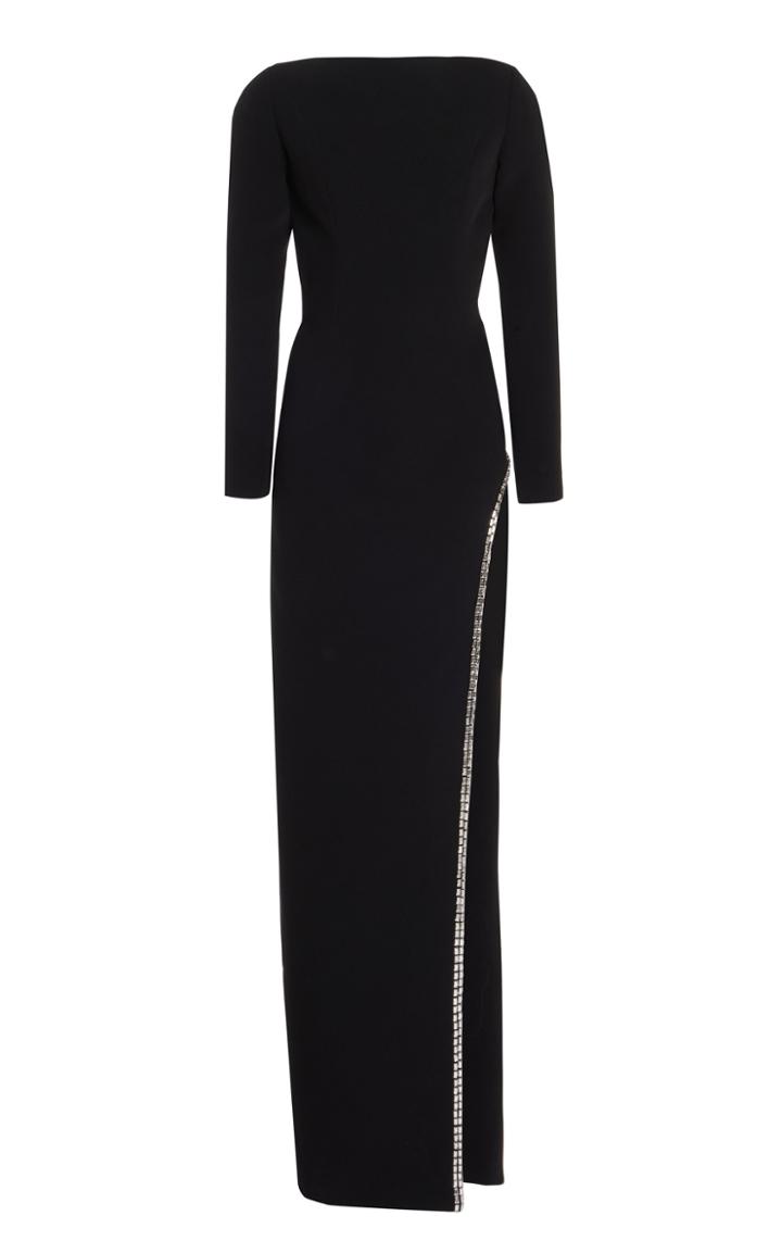 Moda Operandi Monot Embellished Long Sleeve Gown