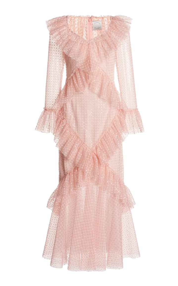 Moda Operandi Huishan Zhang Electra Ruffled Broderie Dress