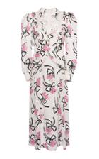 Moda Operandi Alessandra Rich Floral Ruffle-trimmed Silk Dress