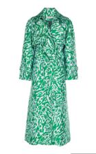 Vika Gazinskaya Leopard Jacquard Trench Coat