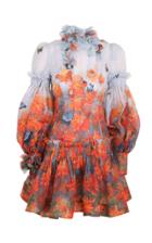 Moda Operandi Zimmermann Botanica Silk-linen Mini Dress