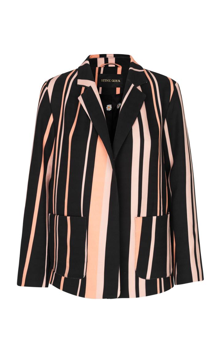 Stine Goya Virginia Striped Long Sleeve Jacket