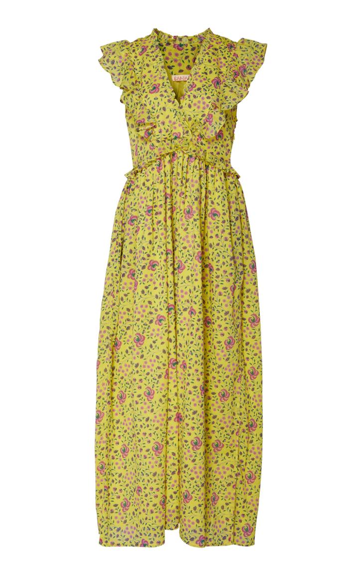 Banjanan Honey Floral-print Cotton-voile Maxi Dress