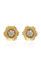 Irene Neuwirth 18k Gold And White Diamond Earrings