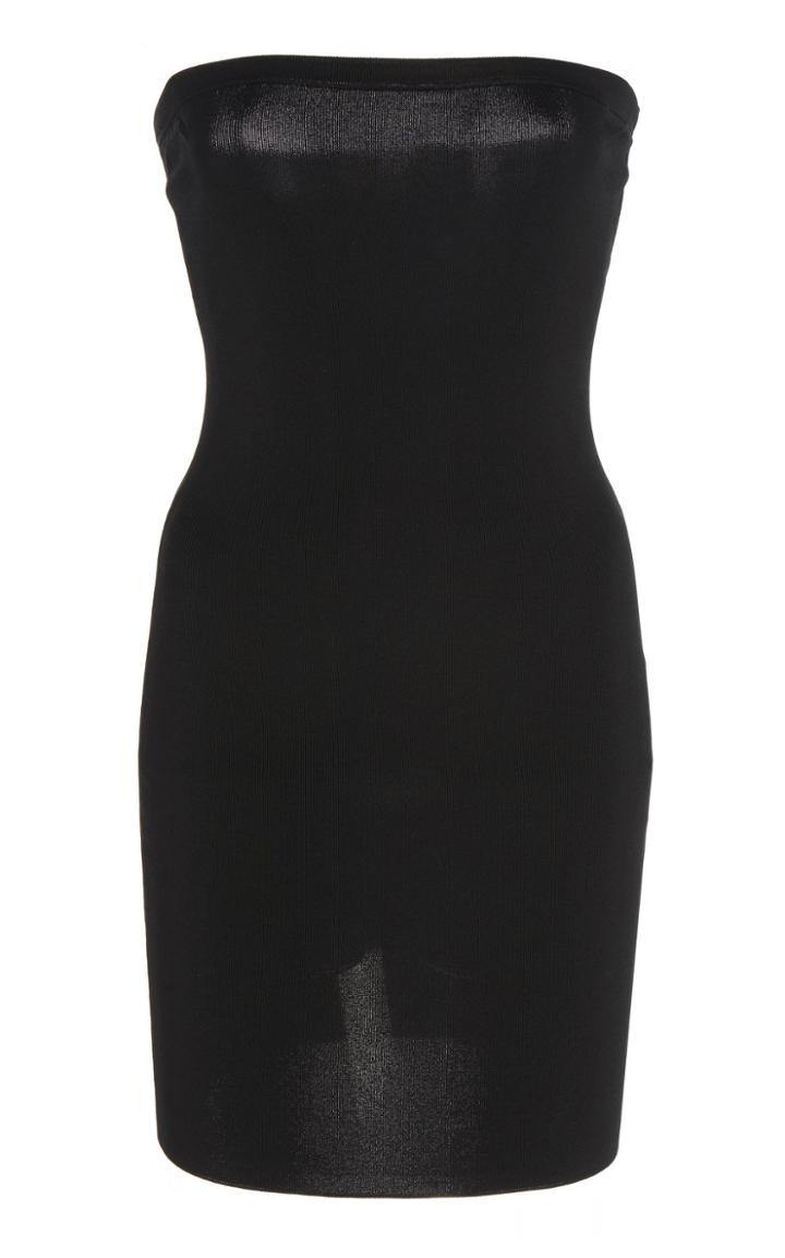 Paule Ka Strapless Jersey Mini Dress