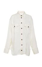 Victoria Beckham Lily Cloqu Long Sleeve Shirt