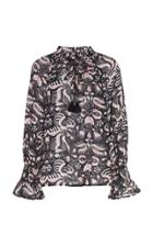 Figue Lianna Printed Cotton-twill Top