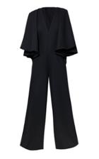 Moda Operandi Andres Otalora Galope Cape-effect Wool Jumpsuit