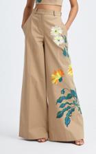 Moda Operandi Oscar De La Renta High-rise Wide-leg Hand-painted Pant