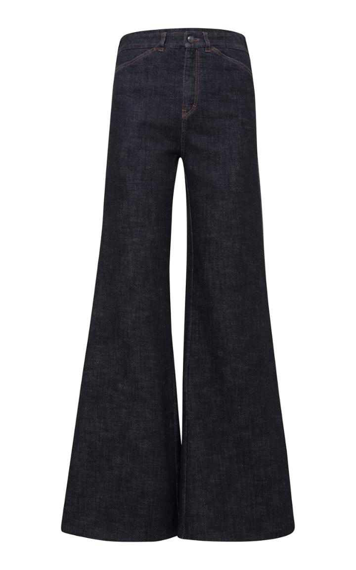 Moda Operandi Dorothee Schumacher Denim Coolness High-rise Wide-leg Pants Size: 0