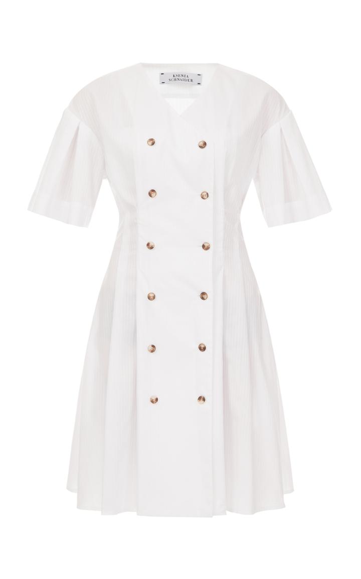 Ksenia Schnaider Stripe Mini Shirt Dress