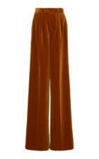 Moda Operandi Marc Jacobs Pleated Cotton-velvet Wide-leg Trousers Size: 0
