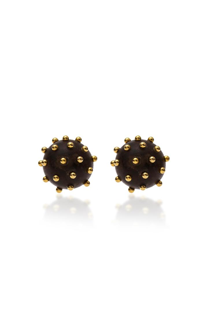 Vanda Jacintho Woodball Earrings