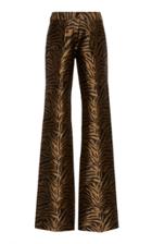 Prabal Gurung Printed Mid-rise Bootleg Jacquard Pants