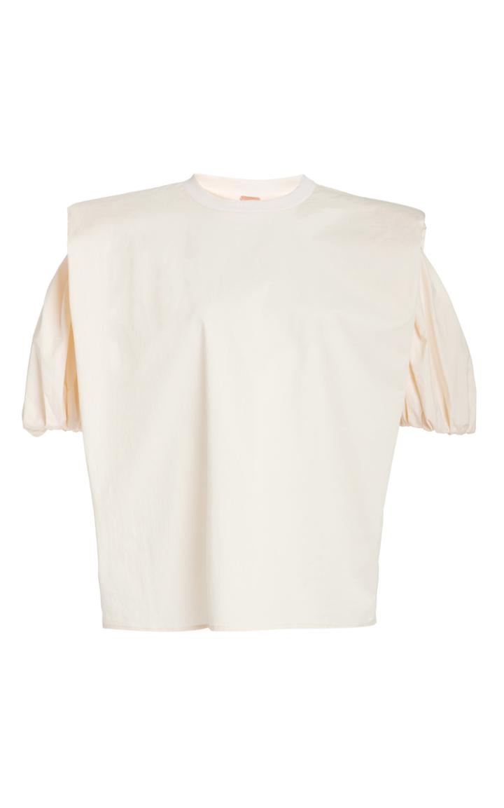 Moda Operandi Johanna Ortiz Floating Lily Puffed-sleeve Cotton-blend Top