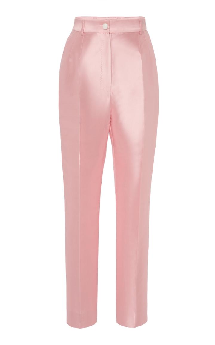 Dolce & Gabbana Silk-satin Pants Size: 36
