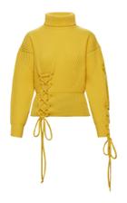 Moncler Genius 1 Moncler Jw Anderson Lace-up Wool-cashmere Sweater