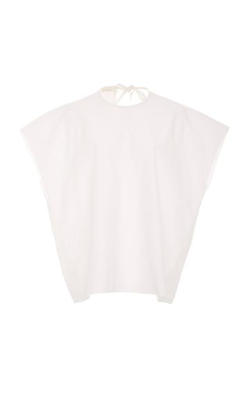 Delpozo Poplin Top With Ribbons