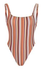 Same Striped One-piece Swimsuit