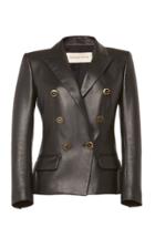 Alexandre Vauthier Double-breasted Leather Blazer