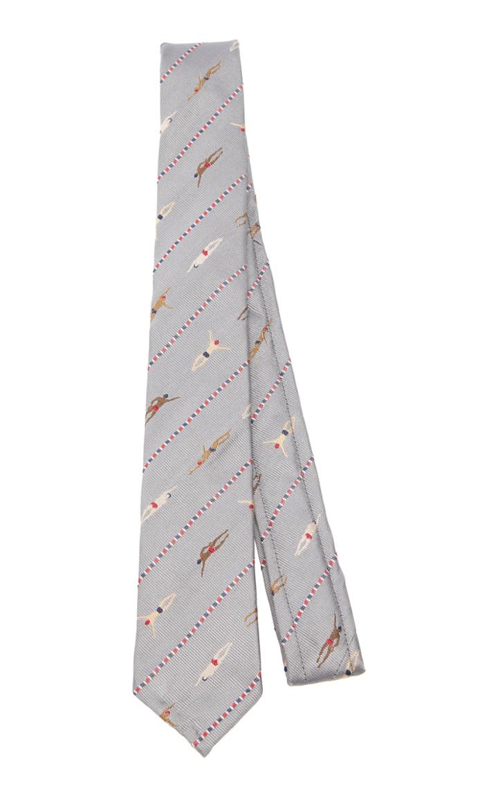 Thom Browne Patterned Silk-jacquard Tie