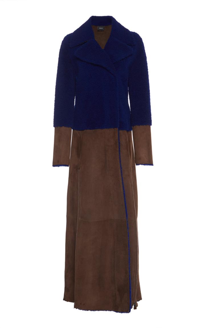 Akris Trina Lamb Fur Coat
