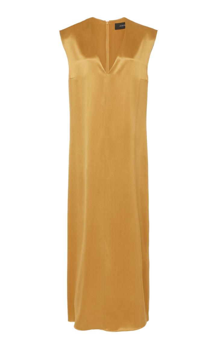 Joseph Donall V-neck Silk Dress