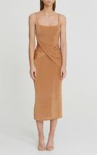 Moda Operandi Significant Other Evelyn Draped Jersey Midi Dress