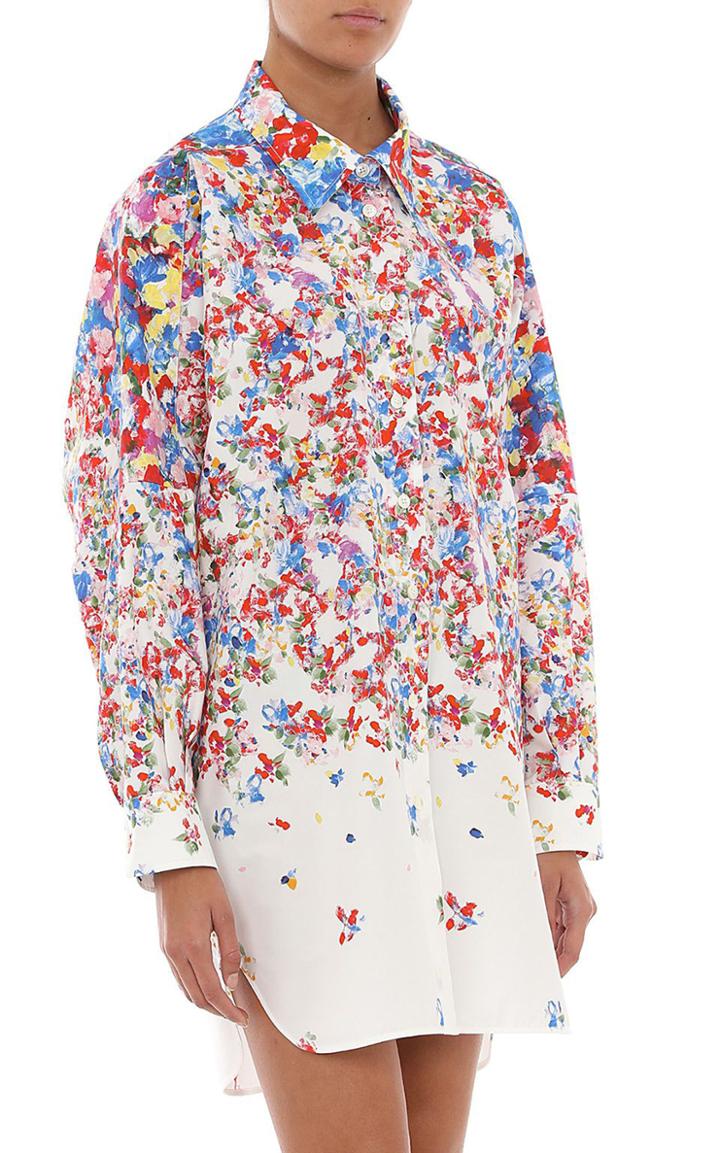 Moda Operandi Philosophy Di Lorenzo Serafini Oversized Floral Poplin Blouse