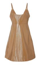 Ganni Patent Leather Fit-and-flare Dress